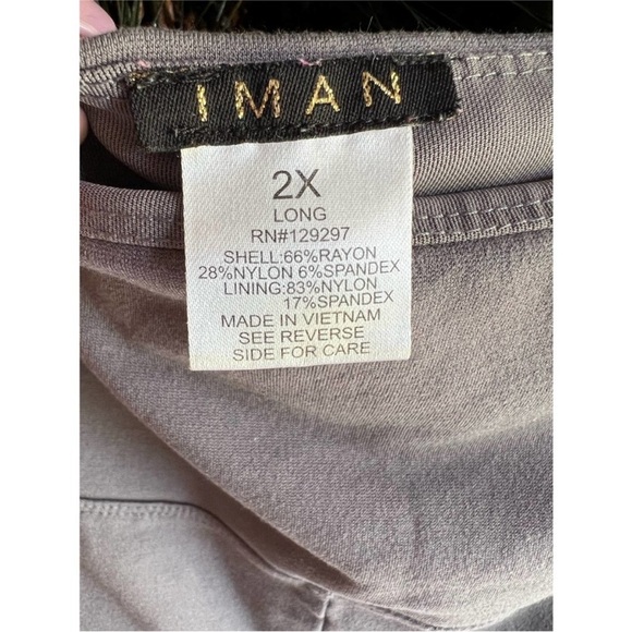 IMAN Ponte knit zippered ankle pull on leggings size 2X long - Picture 6 of 15